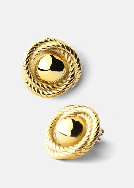 Boucle d’oreille Regal Twist - 18k Plaquée or