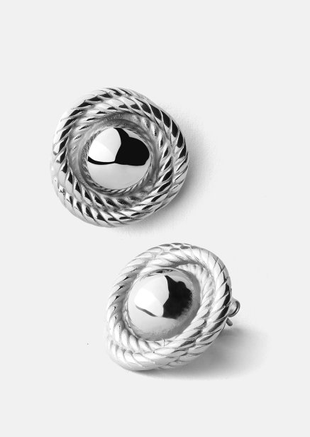 Boucle d’oreille Regal Twist - Plaquée argent
