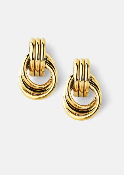 Boucle d'oreille Unity Loop - 18k Plaquée or