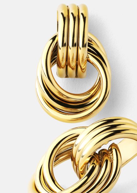 Boucle d'oreille Unity Loop - 18k Plaquée or