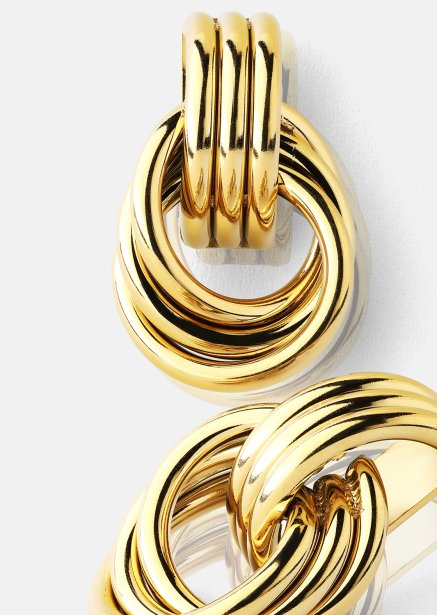 Boucle d'oreille Unity Loop - 18k Plaquée or