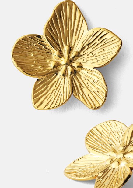 Boucle d'oreille Blossom - 18k Plaquée or