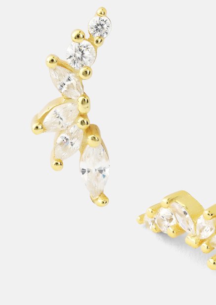 Boucles d’oreilles Leaf Studs - 18k Plaquées or
