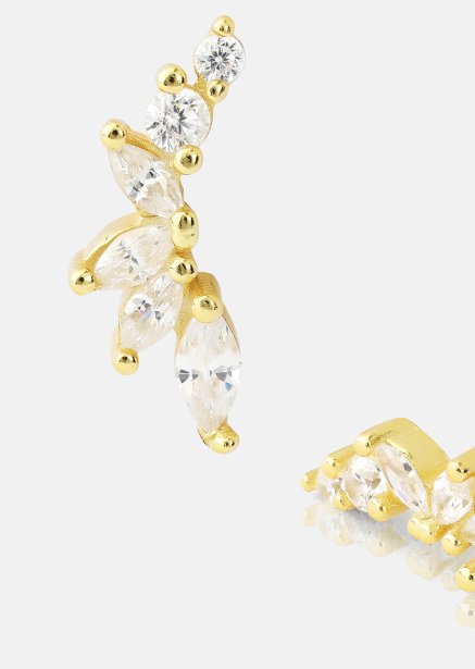 Boucles d’oreilles Leaf Studs - 18k Plaquées or