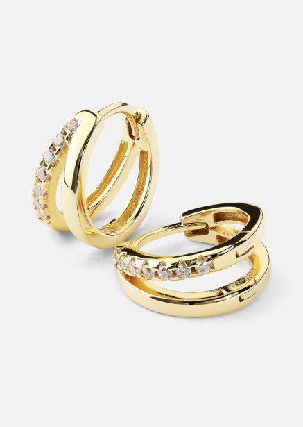 Boucle d’oreille Aurora Curve - 18k Plaquée or
