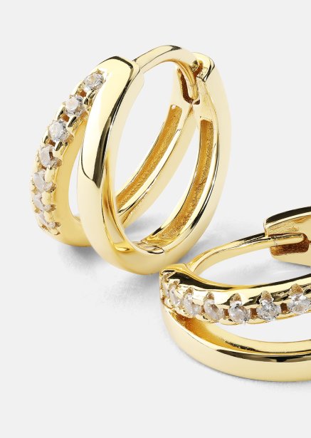 Boucle d’oreille Aurora Curve - 18k Plaquée or