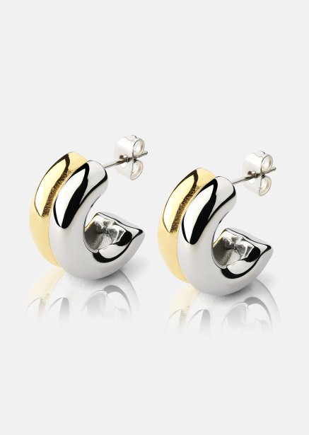 Boucle d’oreille Duo Glow - 18k Plaquée or