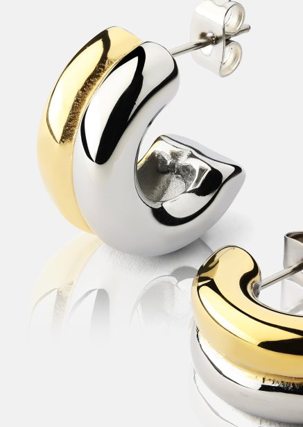Boucle d’oreille Duo Glow - 18k Plaquée or
