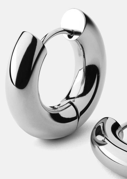 Boucles d’oreilles Bold Glow – Plaquées argent