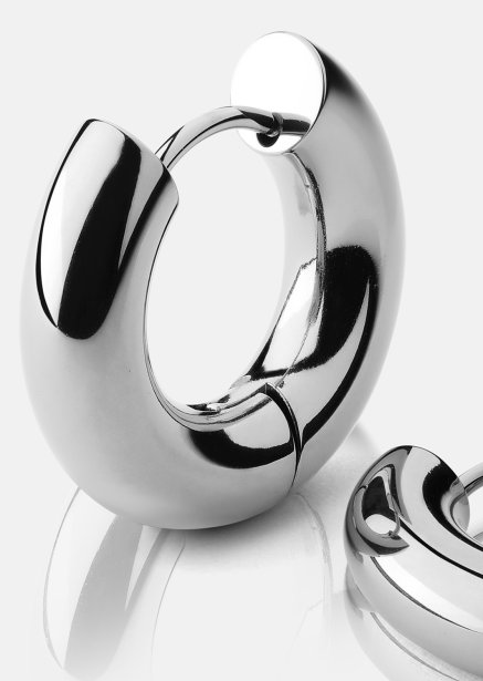 Boucles d’oreilles Bold Glow – Plaquées argent