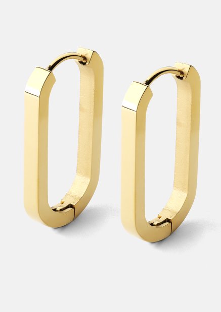 Boucle d’oreille Edge Hoops - 18k Plaquée or