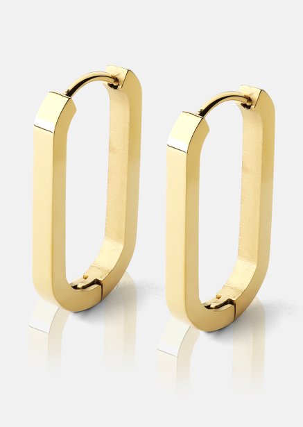 Boucle d’oreille Edge Hoops - 18k Gold Plated