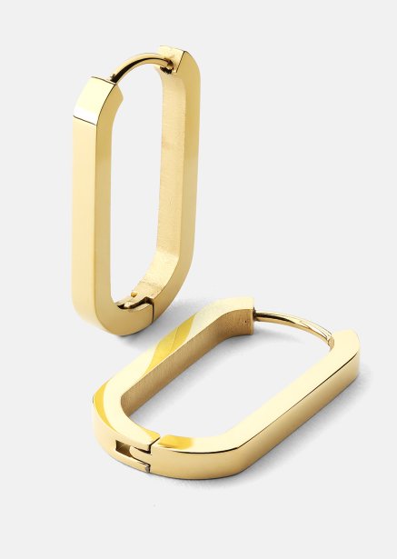 Boucle d’oreille Edge Hoops - 18k Plaquée or