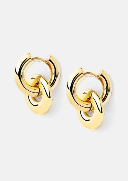 Boucles d’oreilles Chunky Link – 18k Plaquées or