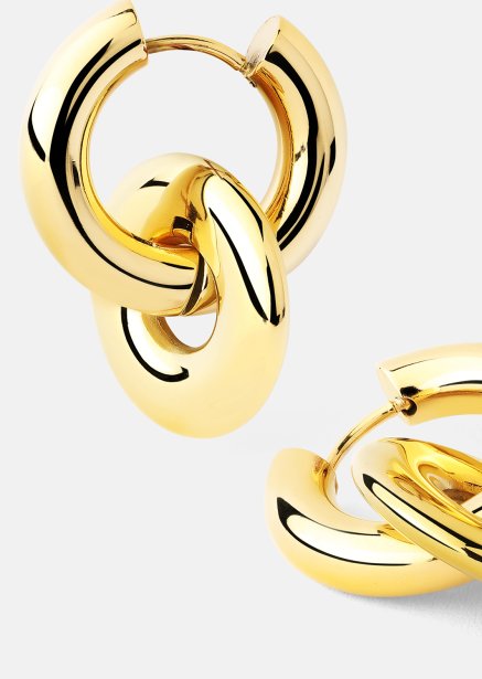 Boucles d’oreilles Chunky Link – 18k Plaquées or