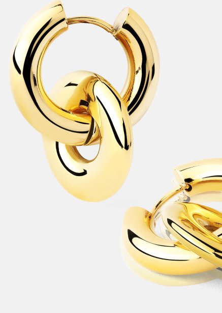 Boucles d’oreilles Chunky Link – 18k Plaquées or