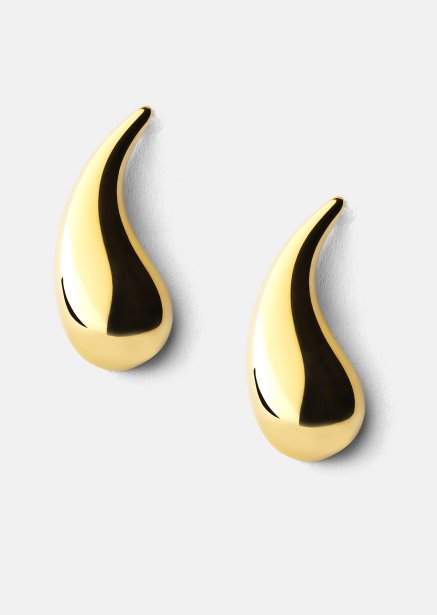 Boucles d’oreilles Skulpturala Droppar – 18k Plaquées or