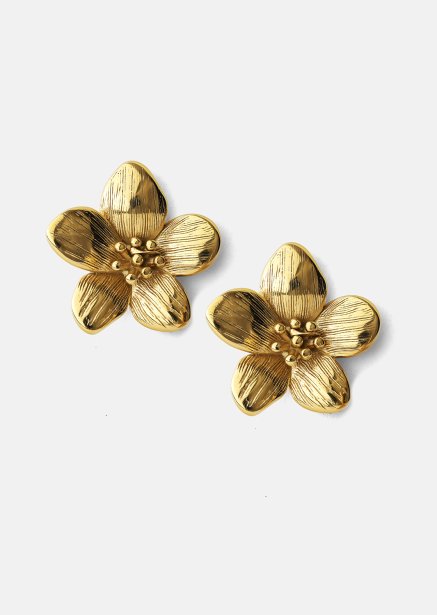 Boucles d’oreilles Flora Shine – 18k Plaquées or