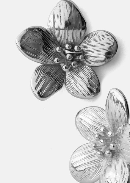 Boucles d’oreilles Flora Shine – Plaquées argent