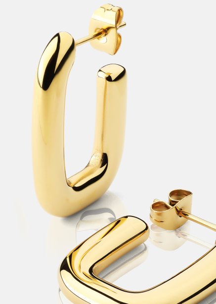 Boucle d’oreille Golden Flow - 18k Plaquée or