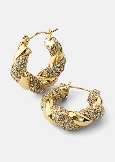 Boucle d'oreille Glam Hoops- 18k Plaquée or
