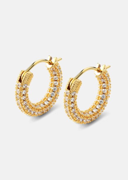 Elegans Boucle d'oreille - 18k Plaquée or