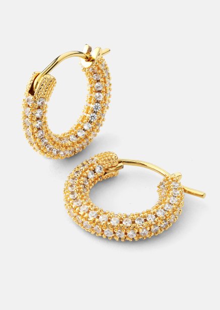 Elegans Boucle d'oreille - 18k Plaquée or
