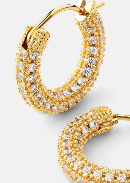 Elegans Boucle d'oreille - 18k Plaquée or