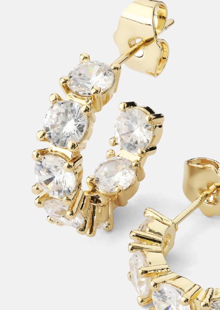 Vela Boucle d'oreille - 18k Plaquée or