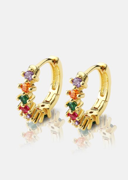 Boucle d’oreille Multicolor Shine - 18k Gold Plated