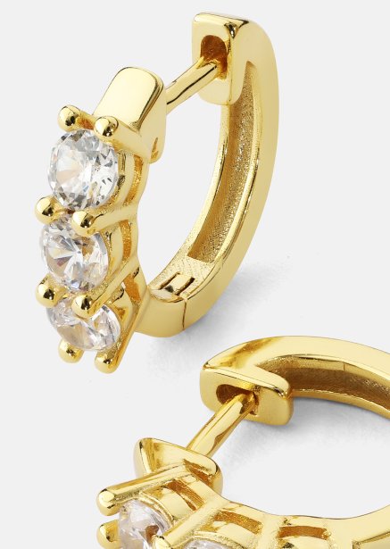 Boucle d'oreille Cirvia Spark- 18k Plaquée or