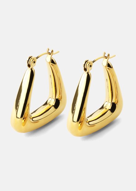 Boucle d’oreille TriBold - 18k Plaquée or