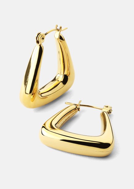 Boucle d’oreille TriBold - 18k Plaquée or