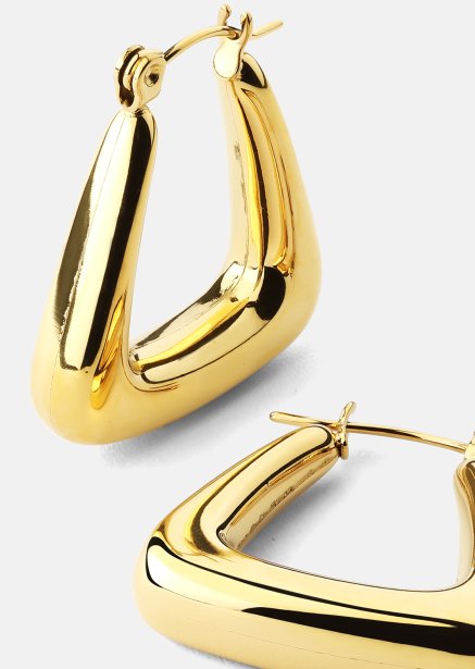 Boucle d’oreille TriBold - 18k Plaquée or