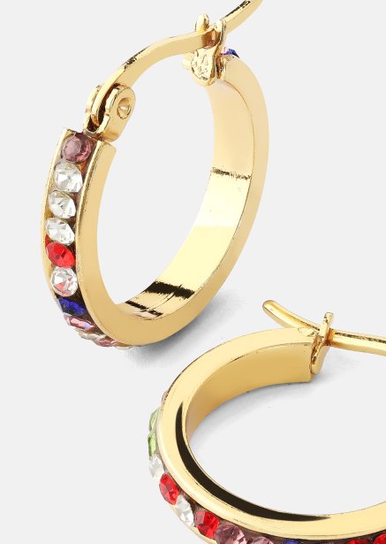 Boucle d'oreille ColorWhirl - 18k Plaquée or