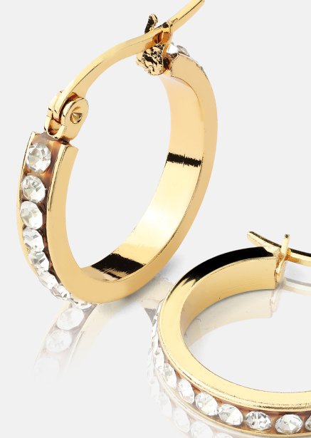 Boucle d'oreille CrystalGlow - 18k Plaquée or