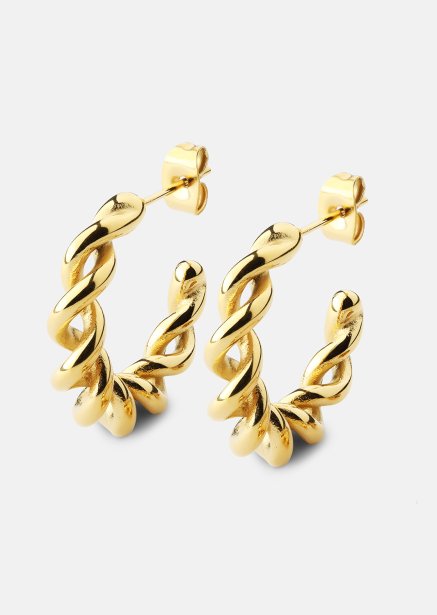 Boucle d’oreille Twist of Gold - 18k Plaquée or