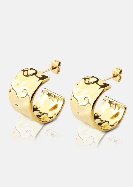 Boucle d'oreille Luna- 18k Plaquée or
