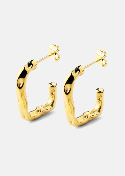 Boucle d’oreille Sculptura - 18k Plaquée or