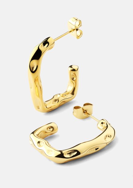Boucle d’oreille Sculptura - 18k Plaquée or