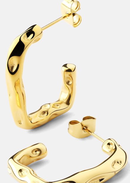 Boucle d’oreille Sculptura - 18k Plaquée or