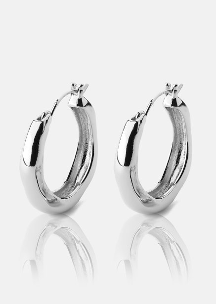 Boucle d’oreille Mila Hoops - Plaquée argent