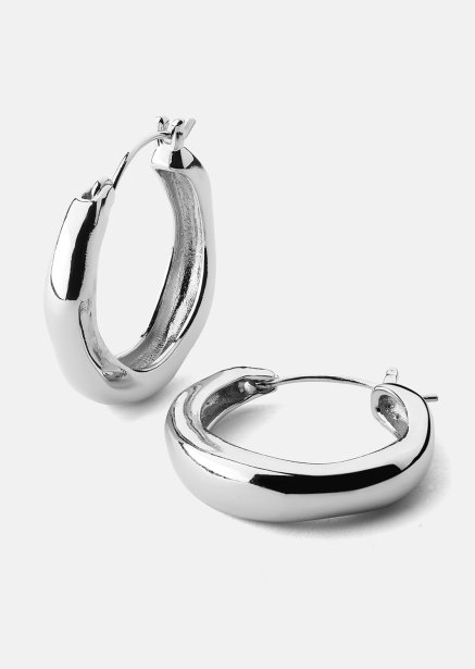 Boucle d’oreille Mila Hoops - Plaquée argent