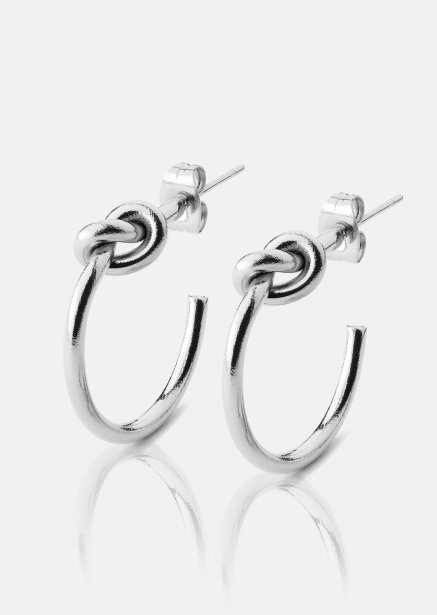 Loop Boucles d’oreilles – Plaquées argent