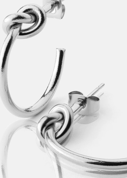 Loop Boucles d’oreilles – Plaquées argent