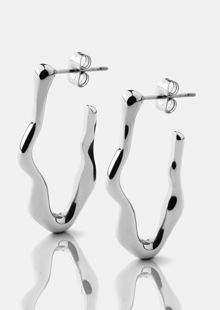 Flow Boucles d’oreilles – Plaquées argent