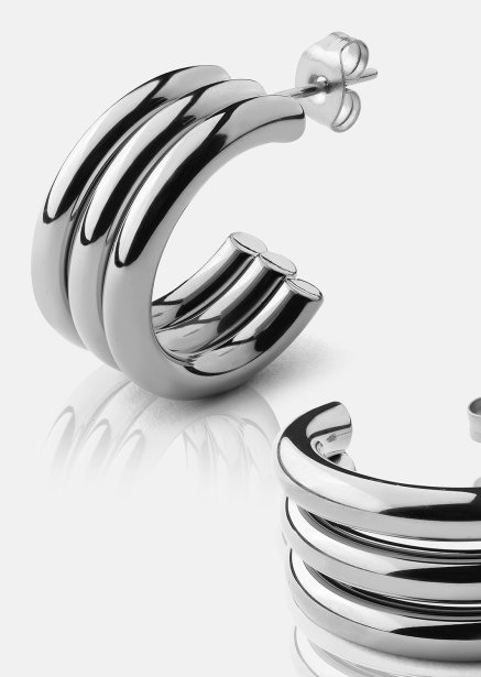 Riflia Boucle d'oreille - Plaquée argent