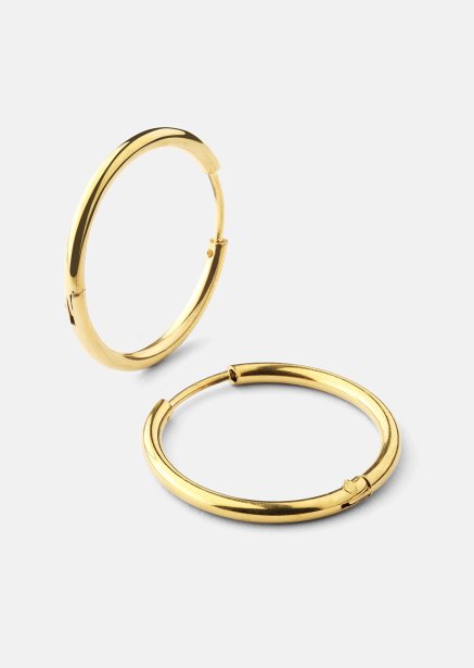 Boucle d’oreille Classic Medium - 18k Plaquée or