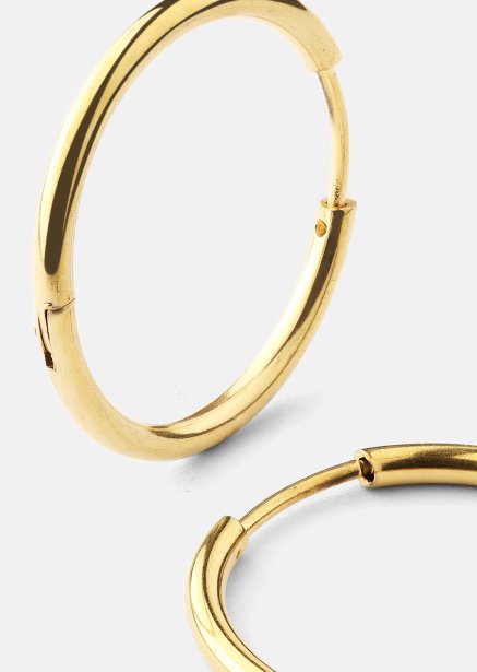 Boucle d’oreille Classic Medium - 18k Plaquée or