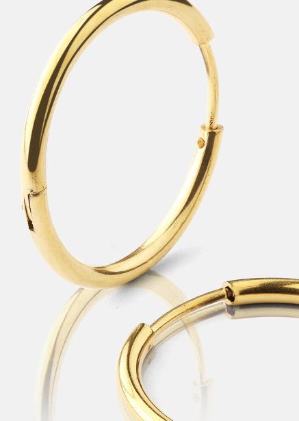 Boucle d’oreille Classic Medium - 18k Plaquée or